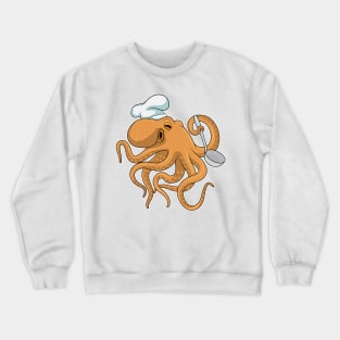 Octopus Cook Chef hat Crewneck Sweatshirt